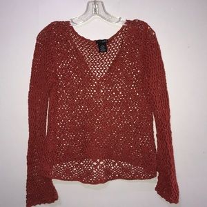 a.n.a Open Knit Sweater size M